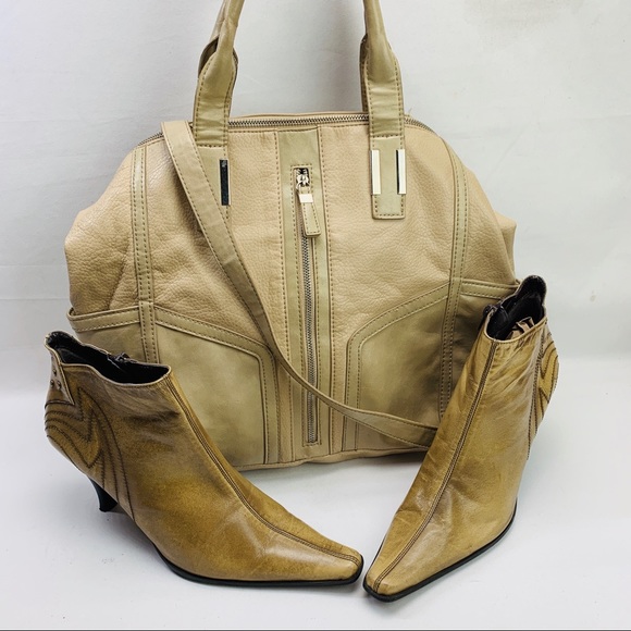 Deena & Ozzy Handbags - Deena & Ozzy Soft Slouchy Faux Leather Satchel